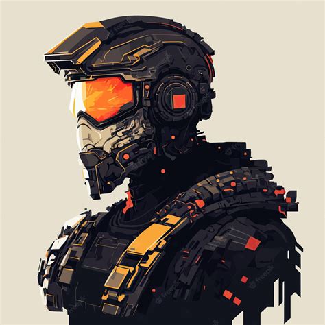 Premium Vector Futuristic Soldier Equipment Generative Ai Modern