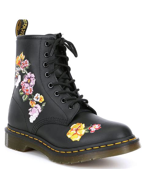 Dr Martens Leather Vonda Ii Floral In Black Lyst