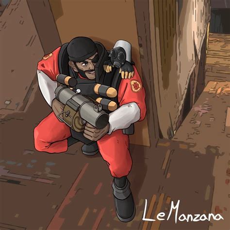 Demoman And Soup Can Pyro Are Good Friends Tf2 Team Fortress Team