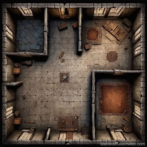 Boundary Surrounded Top Down Dungeon Tiles Stable Diffusion Online