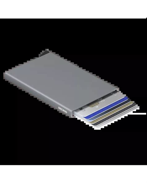 Secrid Porte Cartes De Cr Dit En Aluminium Titanium