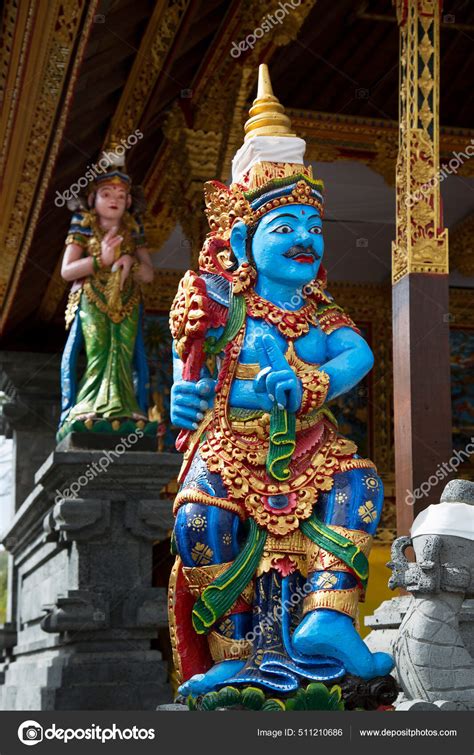 Balinese Hindu Religious Mythical Image Figure Statue Entrance Temple ...