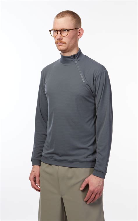 Snow Peak Pe Power Dry Half Zip Pullover Grey Cultizm