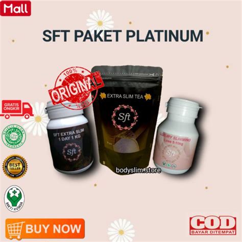 Pelangsing Sft Extra Slim Komplit Paket Paltinum Original Shopee