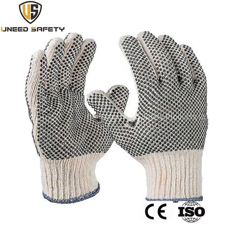 10g Soft Wood Processing Safety Work Labor Knitted Yard Gloves Dotted