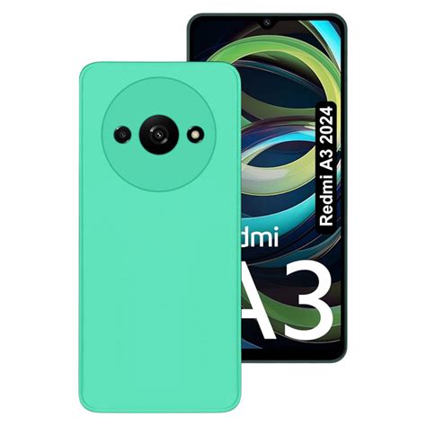 Capa Xiaomi Redmi A3 Soft Silky Verde Água Copertini