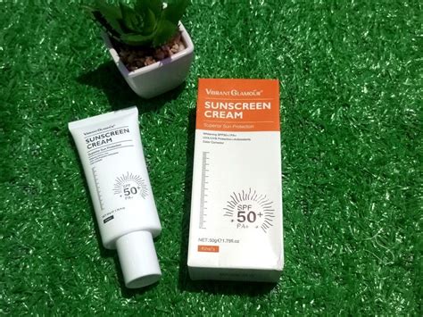 Vibrant Glamour Sunscreen Cream Spf 50 On Carousell