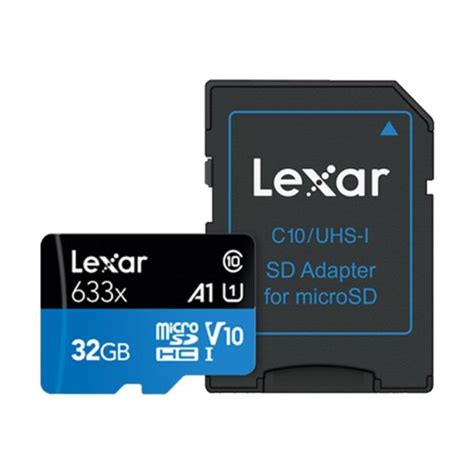 Lexar High Performance 633x 32GB MicroSDXC SDHC Class 10 A1 UHS I U1