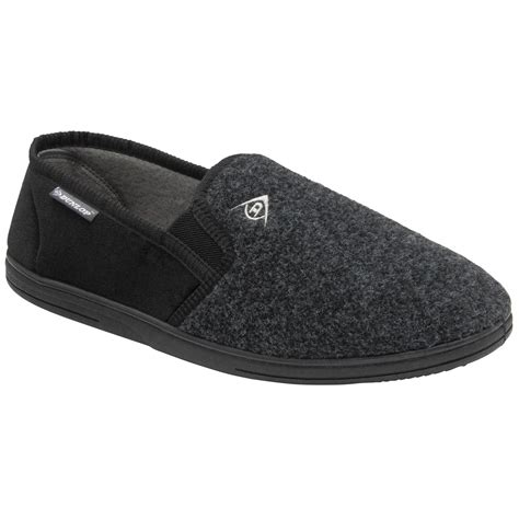 Buy the men's Dunlop black Artemis slippers - www.dunlopslippers.co.uk