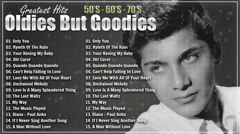 Top Songs Of Oldies But Goodies 50s 60s 70s🌵paul Anka Elvis Presley