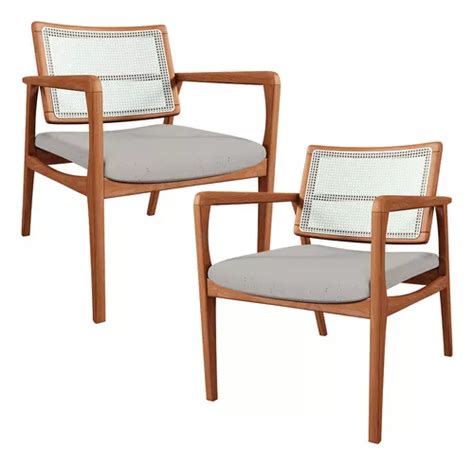 Kit Sillones Decorativos Para Sal N Tropea Linho Beige Mercadolibre