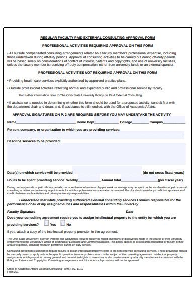 Approval Sheet Format