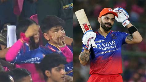 Virat Kohlis Fangirl Puts On Rcb Jersey Over Rajasthan Royals After