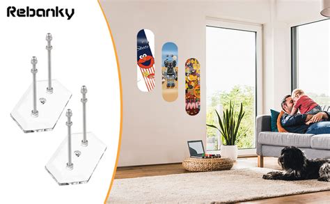 Rebanky Pcs Skateboard Wall Mount Skateboard Deck Wall Mount