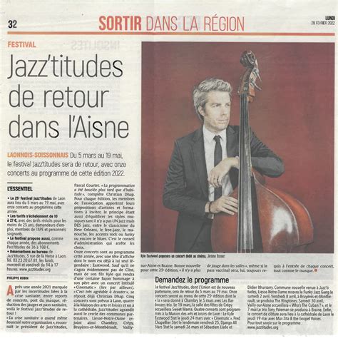 Revue De Presse Festival Jazz Titudes De Laon Hauts De France