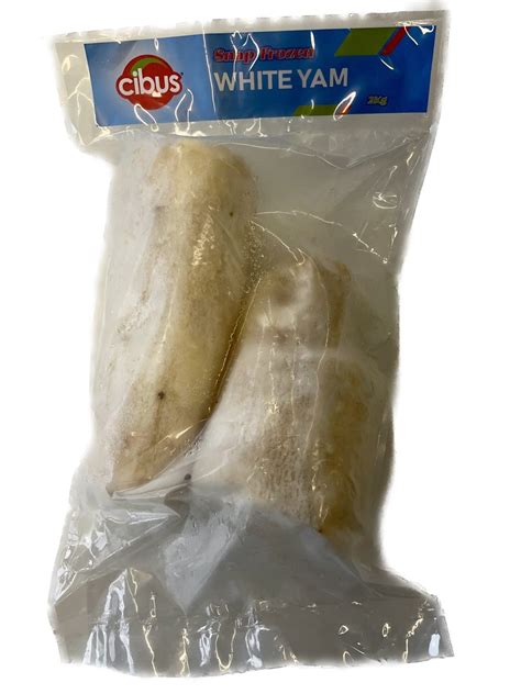 Cibus Snap Frozen White Yam Kg X Packs Cibus Foods