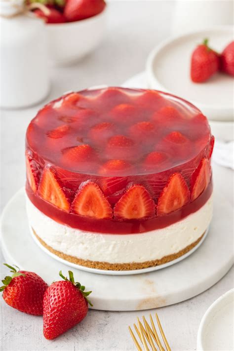 Strawberry Jelly Cheesecake No Bake Cheesecake Takes Two Eggs