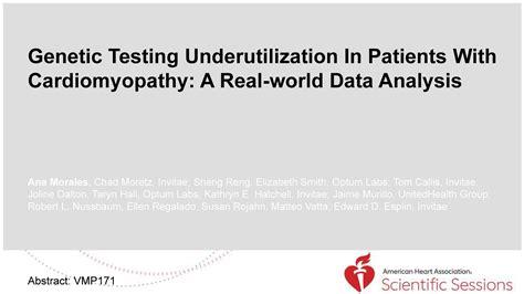 Invitae 2021 AHA Genetic Testing Utilization In Patients With