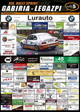 Mouchoracing LISTA DE INSCRITOS HORARIOS DEL XIX RALLYSPRINT GABIRIA