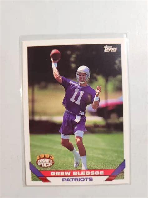 Carte Recrue Drew Bledsoe Topps Draft Pick Rc Patriots