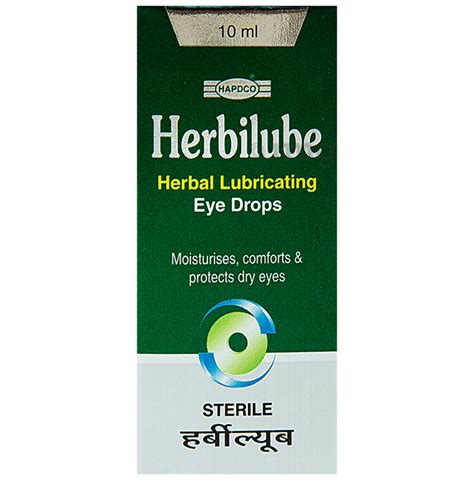 Hapdco Herbilube Herbal Lubricating Eye Drop Buy Bottle Of 10 0 Ml Eye