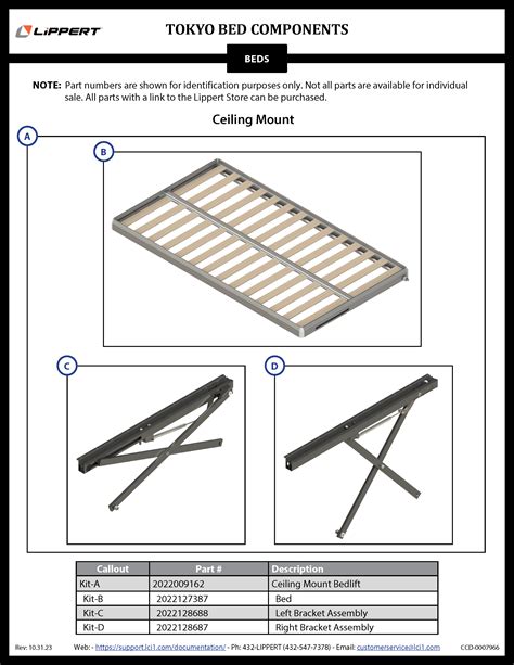 Tokyo Bed Lippert Customer Care Center