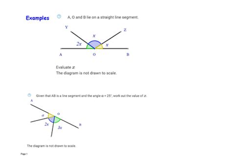 Solving equations angles on a straight line | Teaching Resources