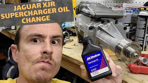 Jaguar XJR Supercharger Oil Change YouTube