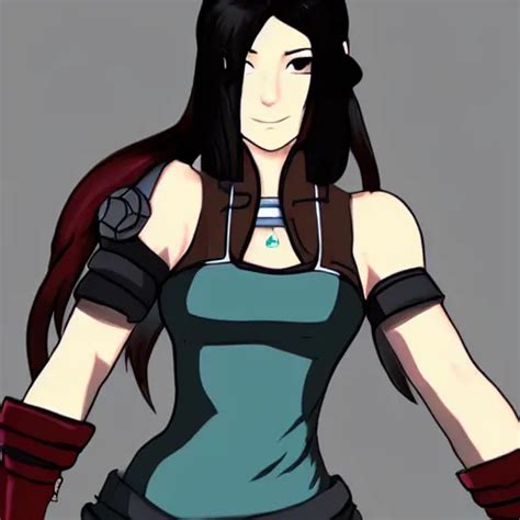 High Quality Art Of Tifa Lockhart Dressed As Korra Stable Diffusion