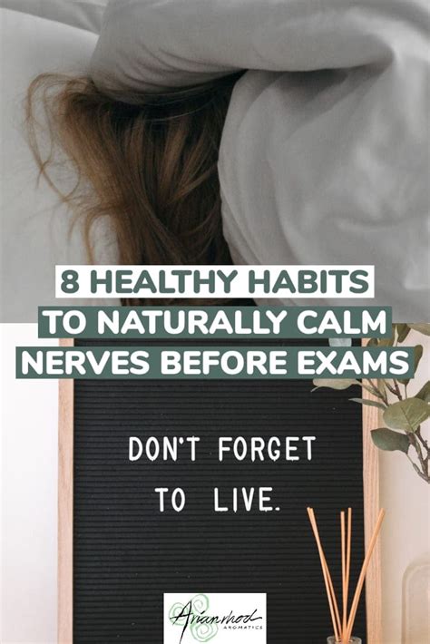 Healthy Habits To Naturally Calm Your Nerves Before An Exam And