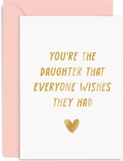 Amazon Old English Co Cute Birthday Card For Daughter You Re