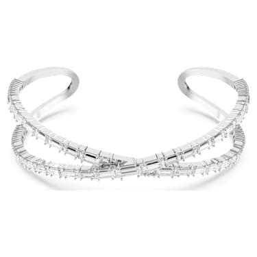 Hyperbola Cuff Infinity White Rhodium Plated Swarovski