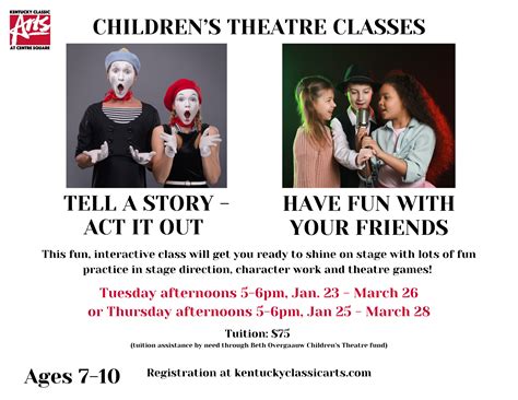 theatre classes kentucky classic arts  centre square