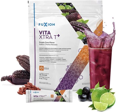 Fuxion Vita Xtra T Mix Fast Acting Energizing Tea All Natural Herbs