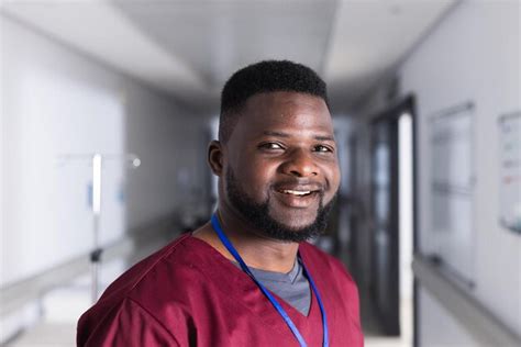 Premium Photo Portrait Of Happy African American Male Doctor In