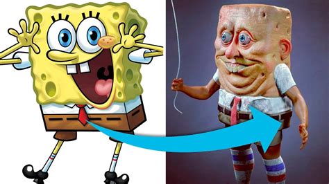 Spongebob Squarepants Characters In Real Life Youtube