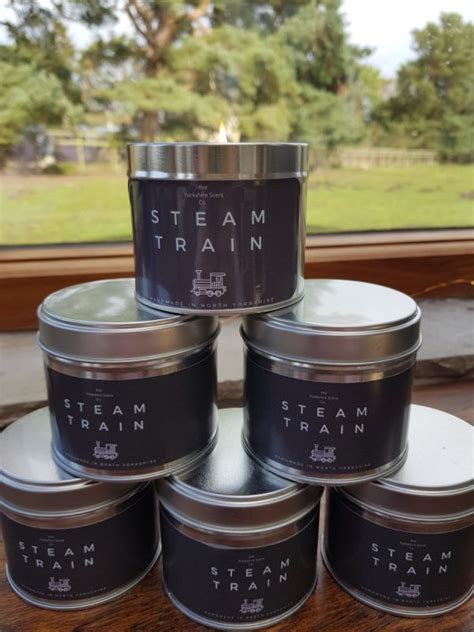 Steam Train Scented Candle In A Tin The Railway Station