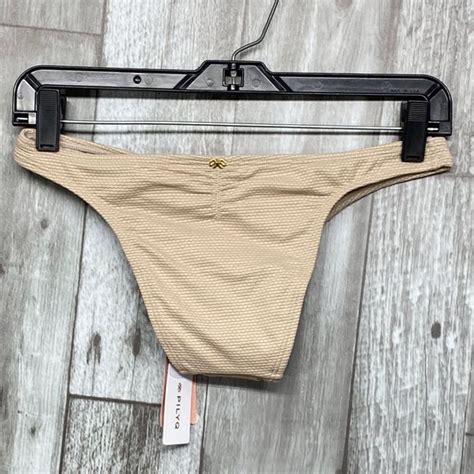 Pilyq Swim Nwt Pilyq Nude Bimini Basic Teeny Coverage Bikini Bottom