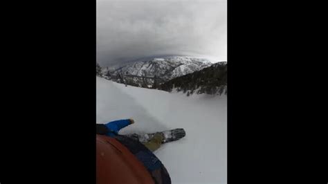 Snowboarder Shares Video Of Him Caught In An Avalanche Watch Hair