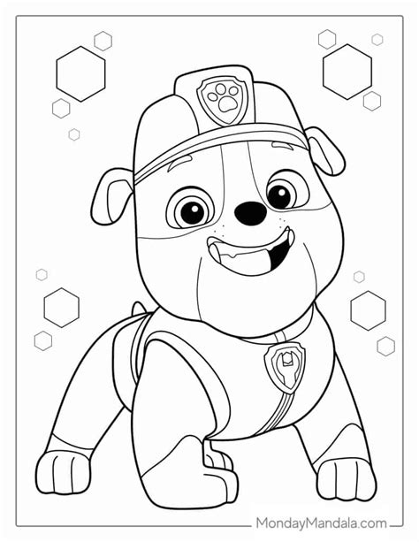 Rubble Paw Patrol Coloring Page Discount | www.nationalgym.com