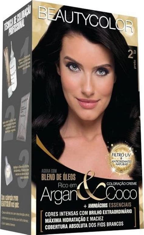 BeautyColor Coloração Permanente Kit 2 0 Preto