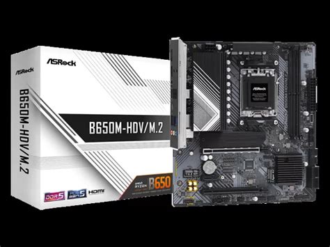 ASRock B650M HDV M 2 AMD 600シリーズ Socket AM5対応 AMD B650 チップセット搭載MicroATX