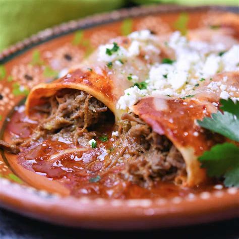 Shredded Beef Green Chiles Enchiladas 24bite® Recipes