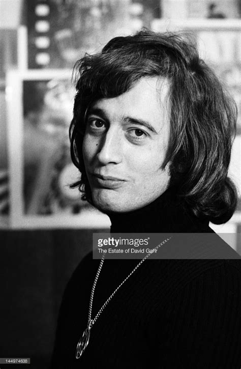 Robin Gibb Of The Pop Group The Bee Gees Poses For A Portrait Circa