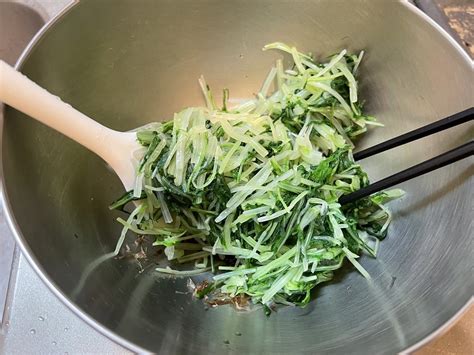 【野菜ひとつ】水菜のおかか和え 週末の作り置きレシピ