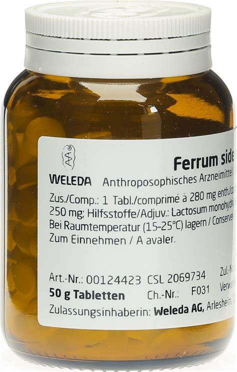 Weleda Ferrum Sidereum Tabletten D G In Der Adler Apotheke