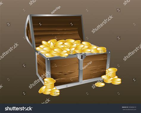 Chest Gold Stock Vector (Royalty Free) 593083619 | Shutterstock