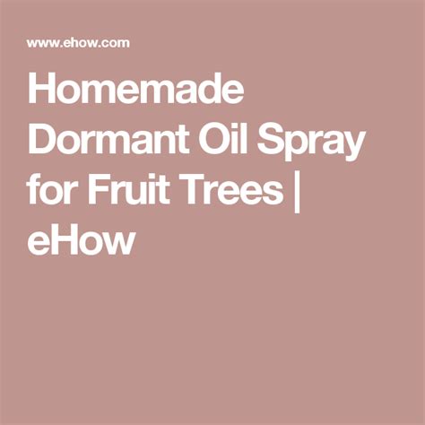 Homemade Dormant Oil Spray For Fruit Trees Hunker Floor Cleaning