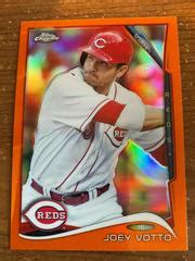 Joey Votto Orange Refractor 28 Prices 2014 Topps Chrome Baseball