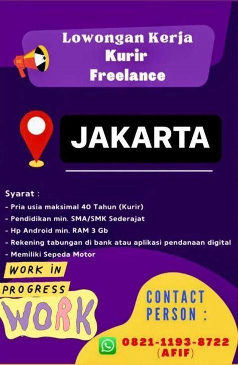 Lowongan Kerja Kurir Freelance Di Pt Personel Alih Daya Tbk Jakartakerja